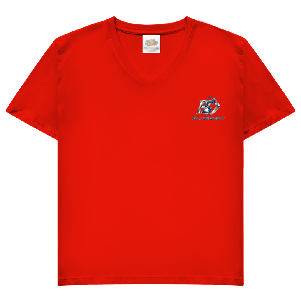 Damen Basic V-Neck T-Shirt